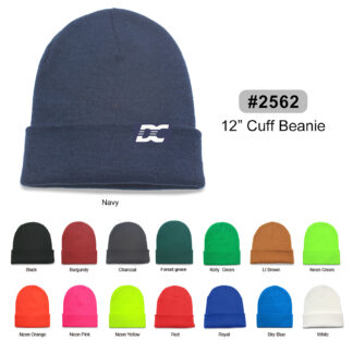 12" Cuff Acrylic Beanie (2562)
