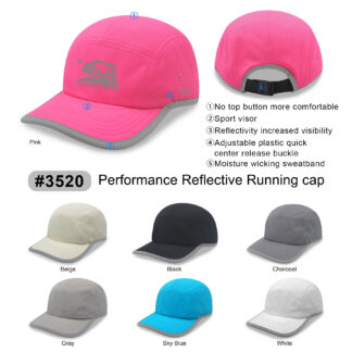 Reflective Safe Light Weight Running Cap (3520)