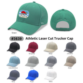 6 Panels Laser Cut Mesh Quick Dry Golf Trucker Cap(3639)