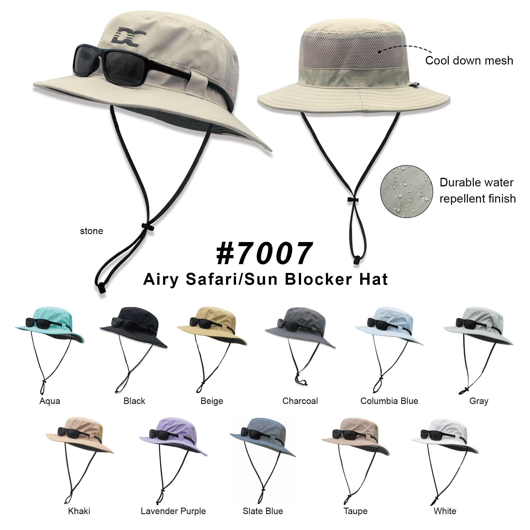 Airy Safari Hat (7007)
