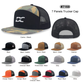 7 panel Hybrid trucker cap (7168)