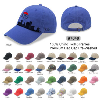6 Panel Relaxed Golf Hat Dad Cap (7648)