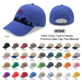 6 Panel Relaxed Golf Hat Dad Cap (7648)