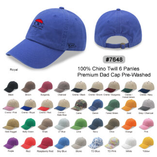 6 Panel Relaxed Golf Hat Dad Cap (7648)