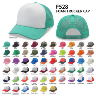 5 Panel High Profile Foam Mesh Back Trucker Cap (F528)