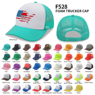 5 Panel Foam Mesh Back Trucker Cap (F528)
