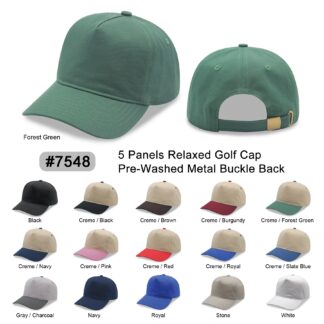 5 Panel Relaxed Golf Cap (7548)