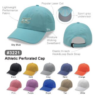 Athletic Perforated Cap (3221)