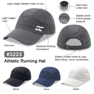 Light weight breathable running hat(3223)